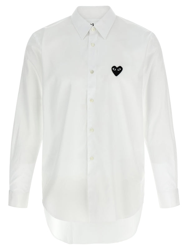 Comme Des GarçOns Play 100% cotton shirt in white