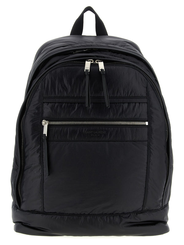 Saint Laurent 100% nylon (quilted) backpack in black