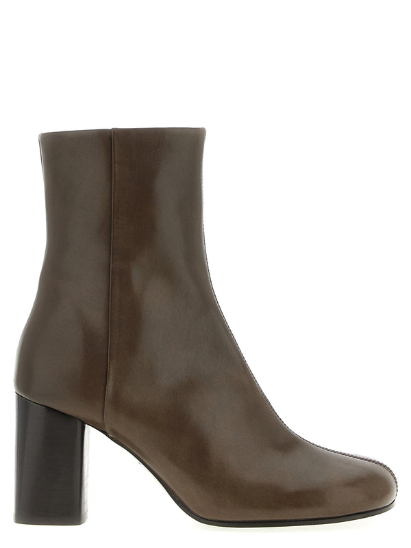 Lemaire 100% calfskin leather ankle boot in brown