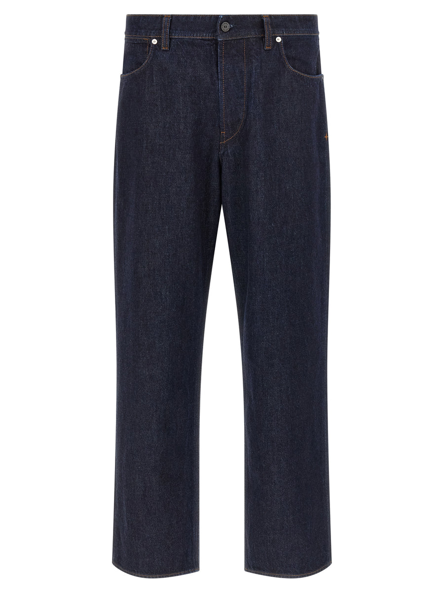 Stone Island 100% cotton jeans in blue