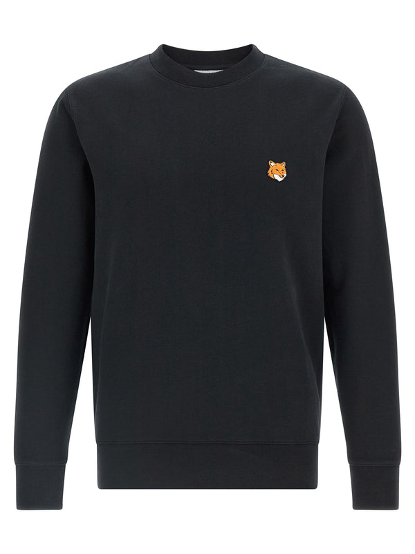 Maison Kitsuné 100% Cotton sweatshirt in black