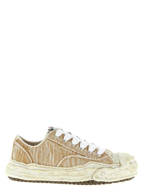 Maison Mihara Yasuhiro 100% cotton sneaker in beige