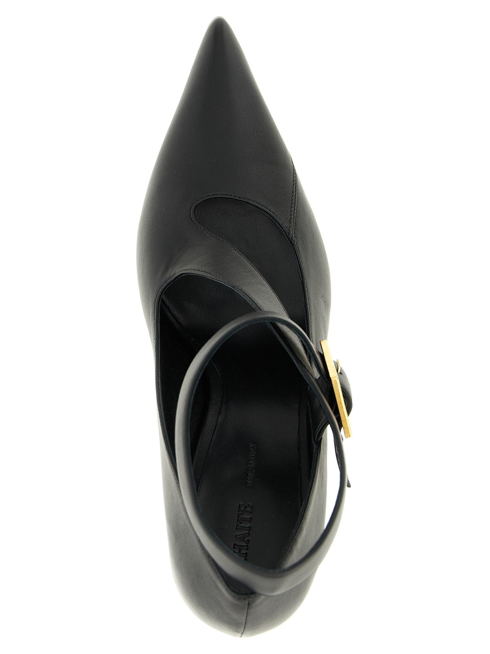 Khaite 100% lamb leather (Ovis aries) pump in black — view 4