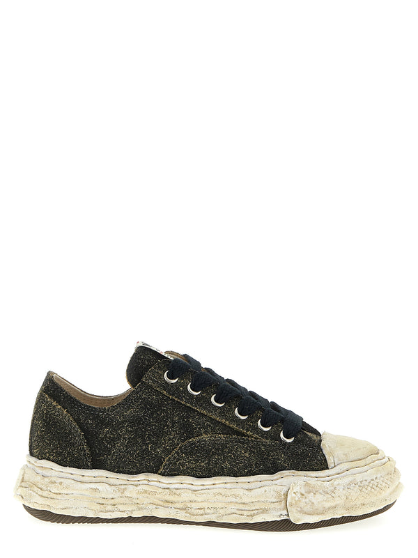 Maison Mihara Yasuhiro 100% cow leather (Bos Taurus) sneaker in black