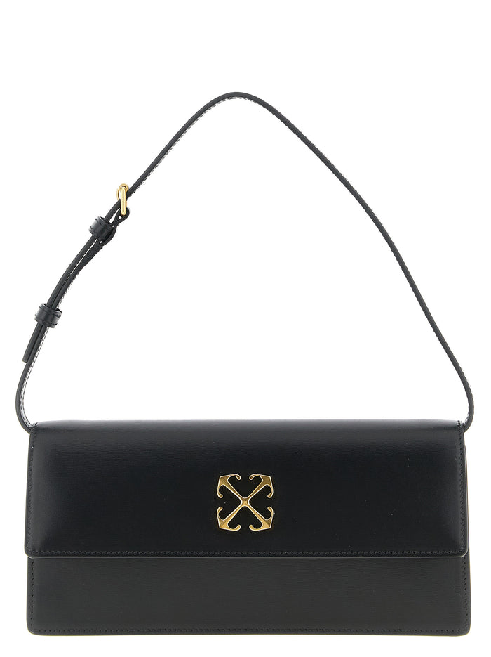 Black Polyester Shoulder Bag