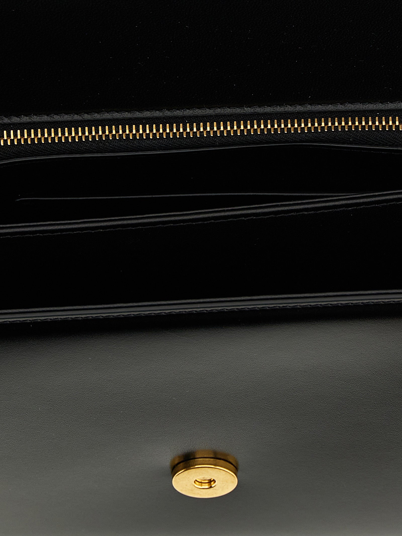 Valentino Garavani 100% calfskin leather shoulder bag in black — view 4