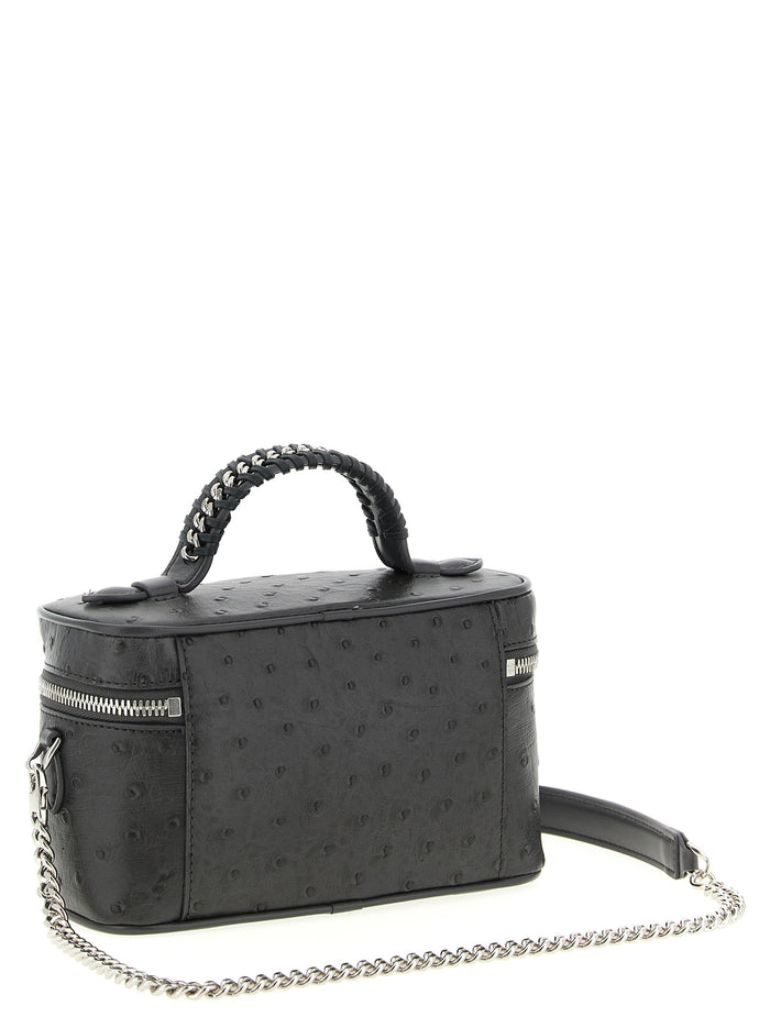 Black Polyester Crossbody Bag