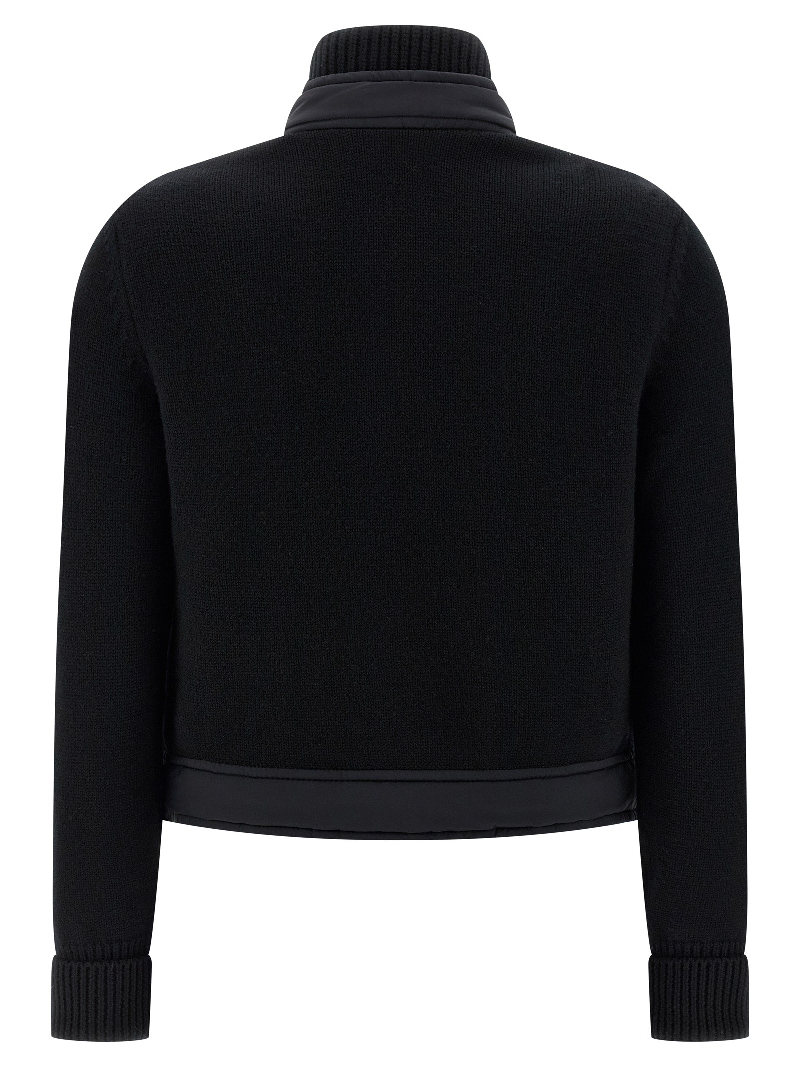Moncler Grenoble 100% polyamide front panel vest in black — view 2