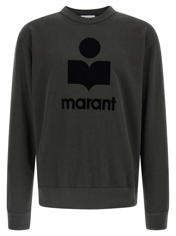 Marant 88% cotton sweatshirt in black
