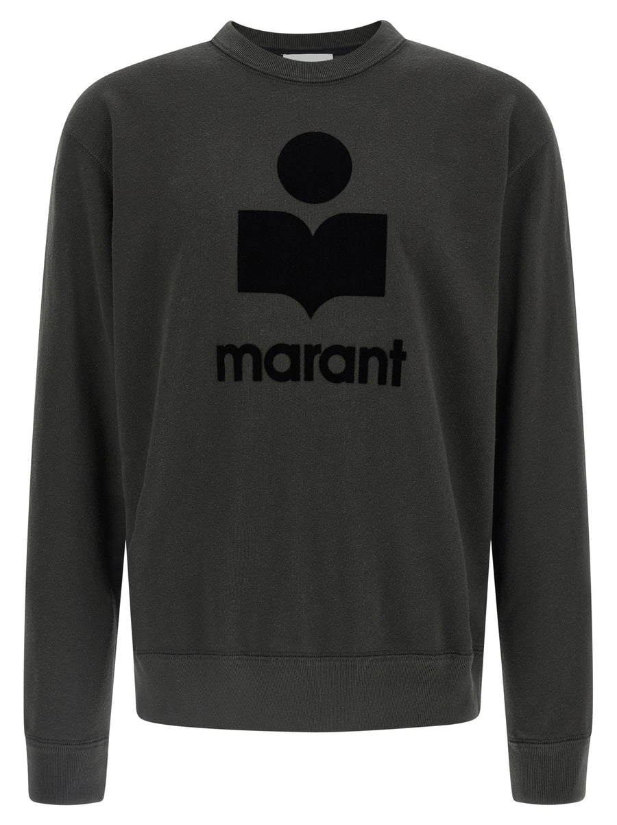 Marant 88% cotton sweatshirt in black