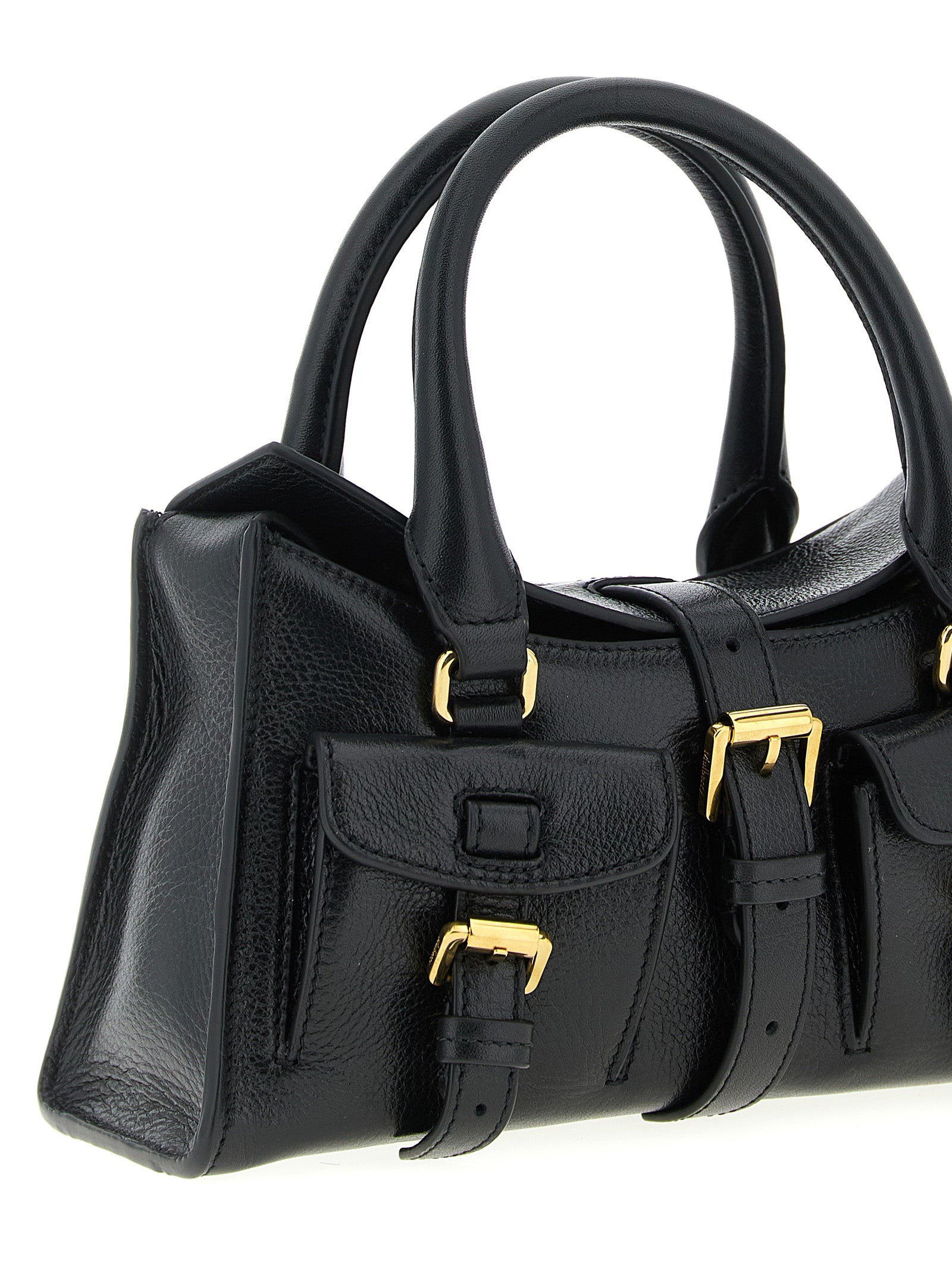 Black Calfskin Handbag Bag