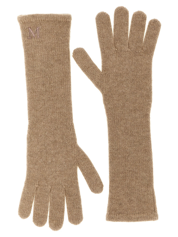 Max Mara 100% Cashmere gloves in beige