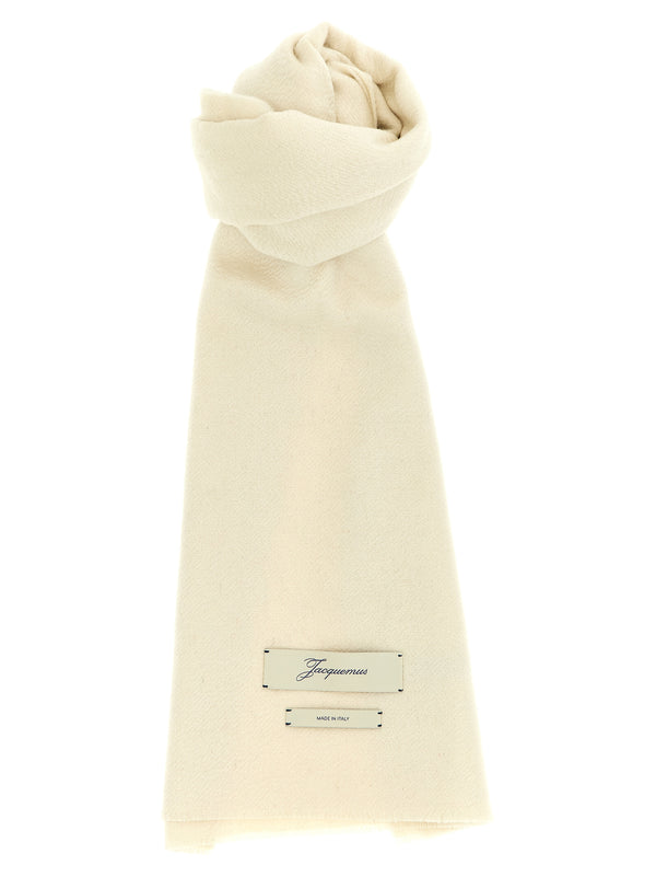 Jacquemus 97% Cashmere scarf in beige