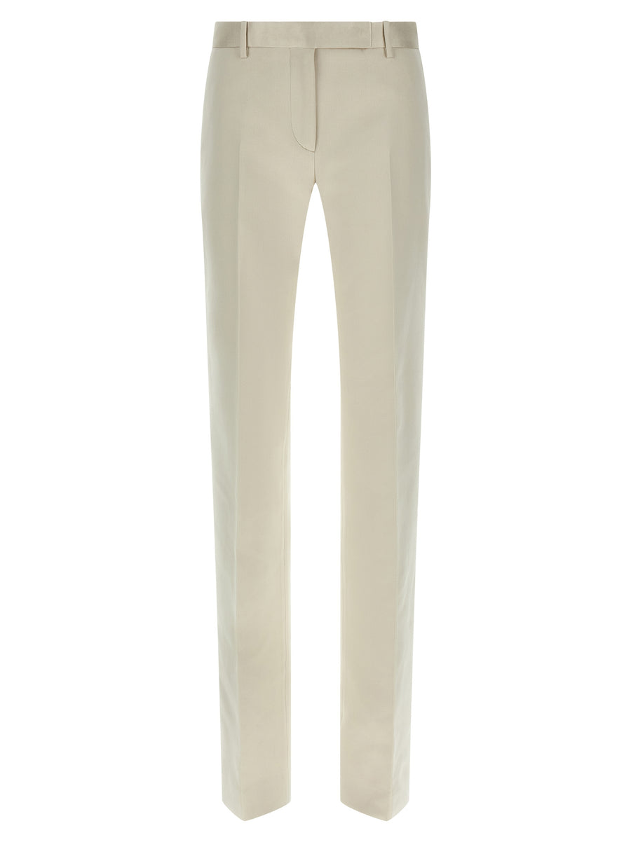 Tom Ford 61% cotton trousers in beige