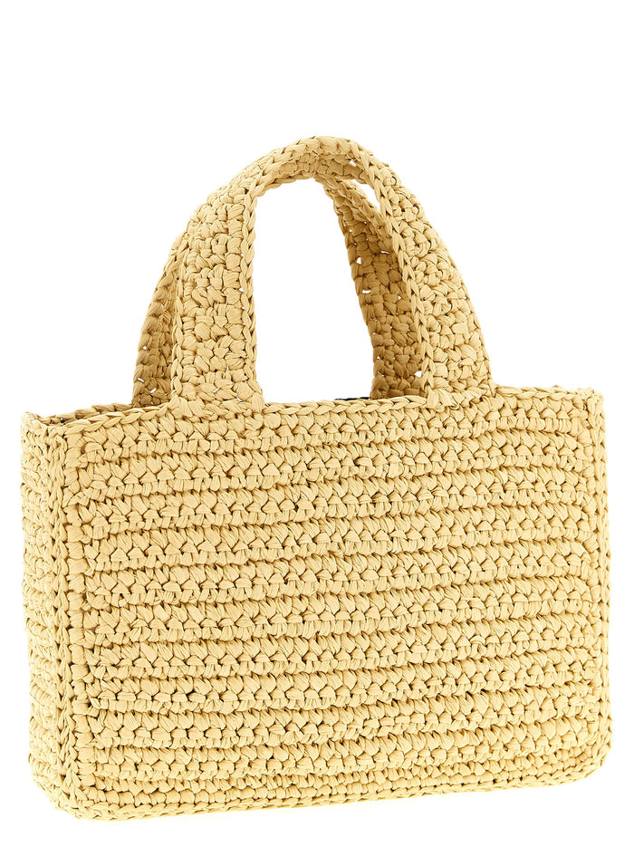 Valentino Garavani 100% viscose tote bag in black — view 2
