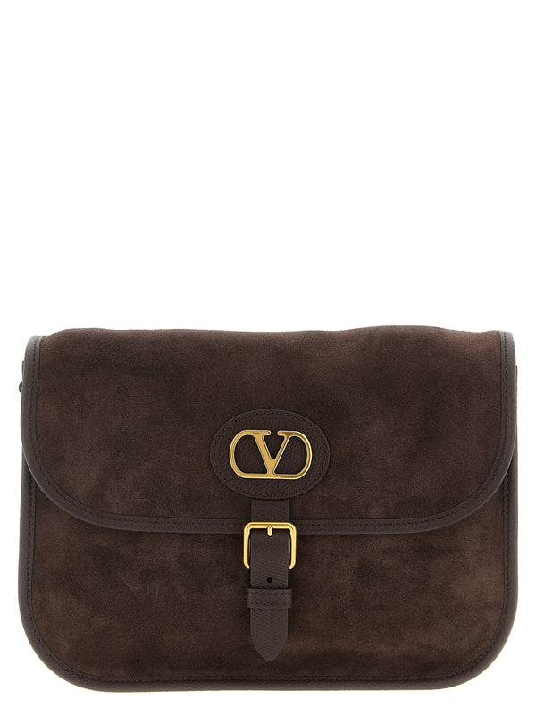 Valentino Garavani 100% Cow Leather crossbody bag in brown