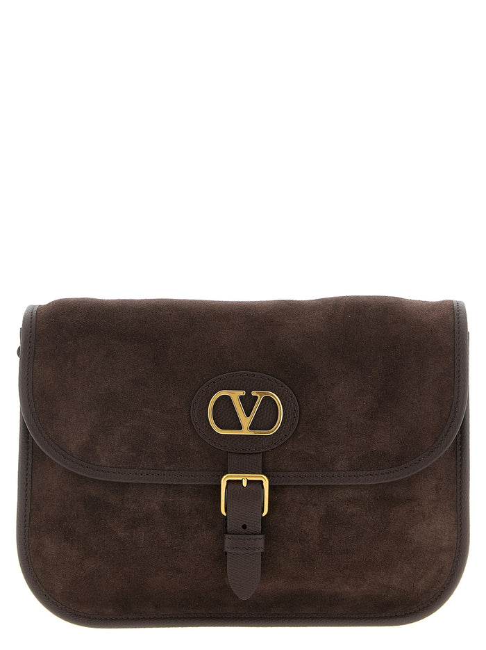 Valentino Garavani 100% Cow Leather crossbody bag in brown