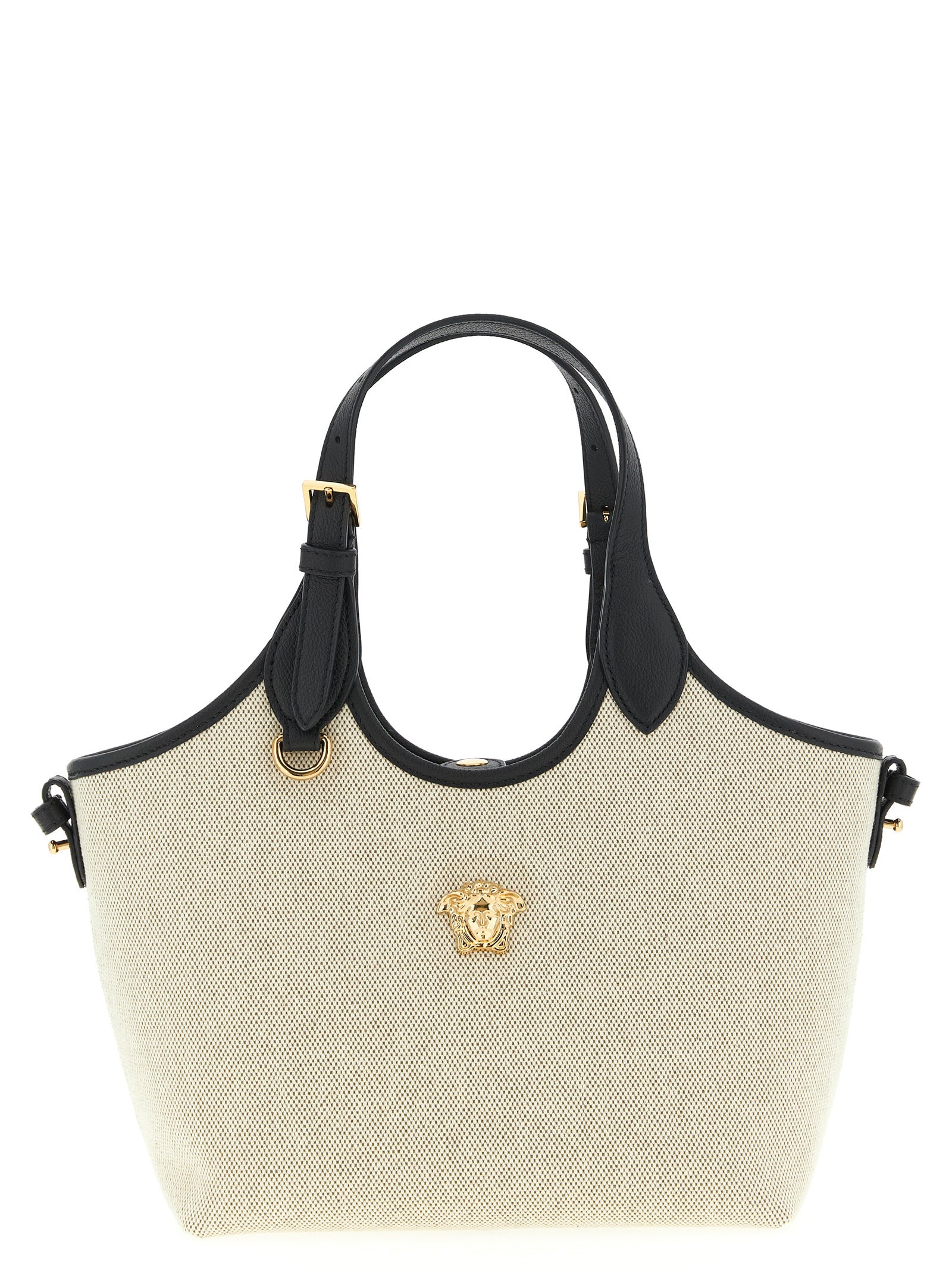 Beige Cotton Tote Bag