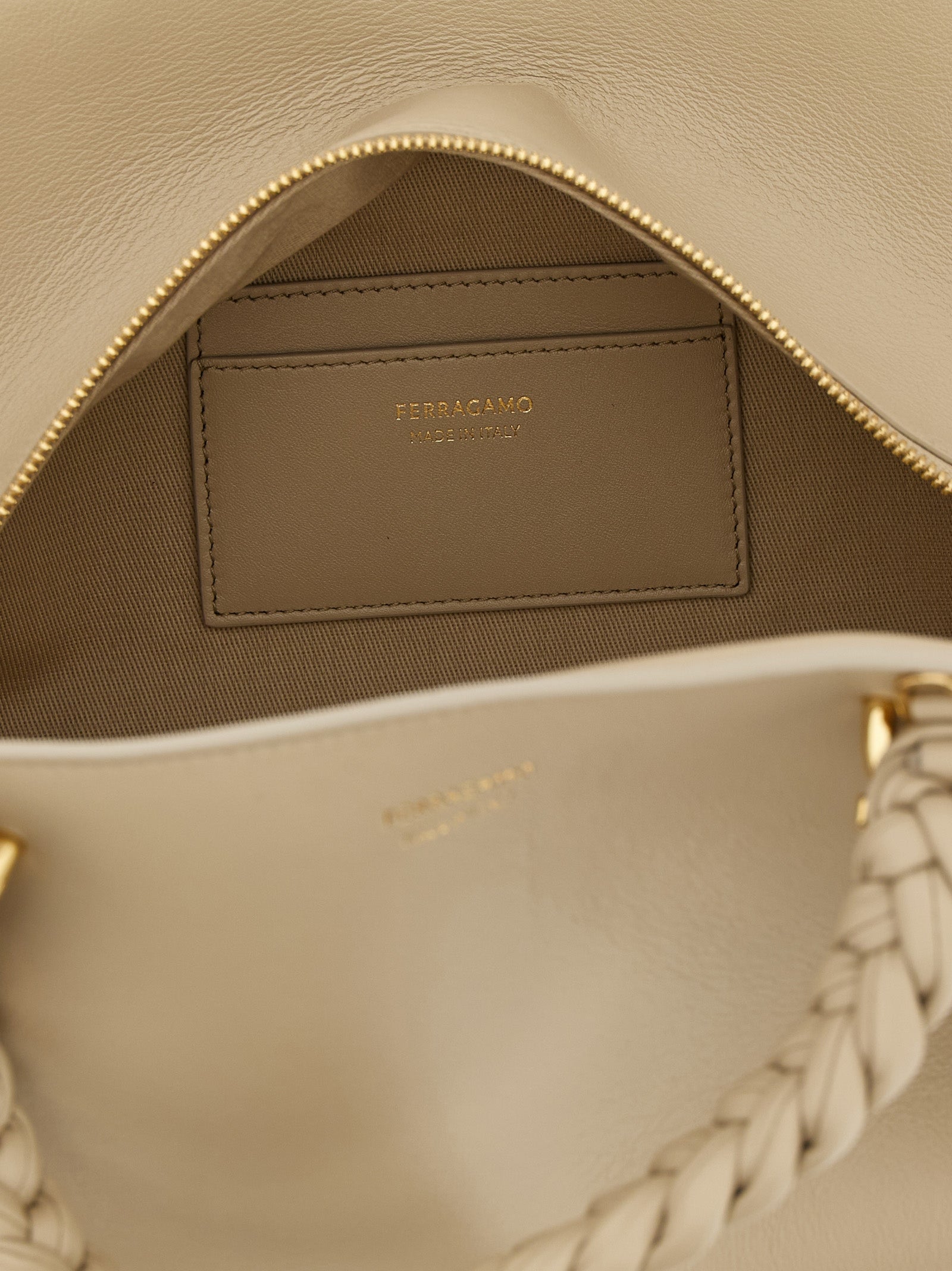 Gray Calfskin Handbag Bag