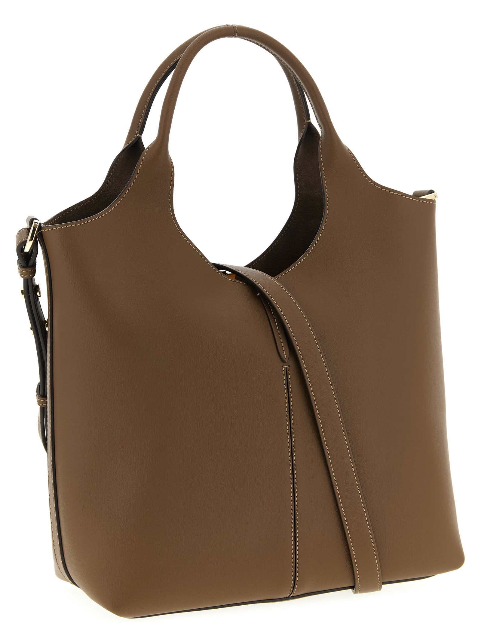 Brown Calfskin Handbag Bag