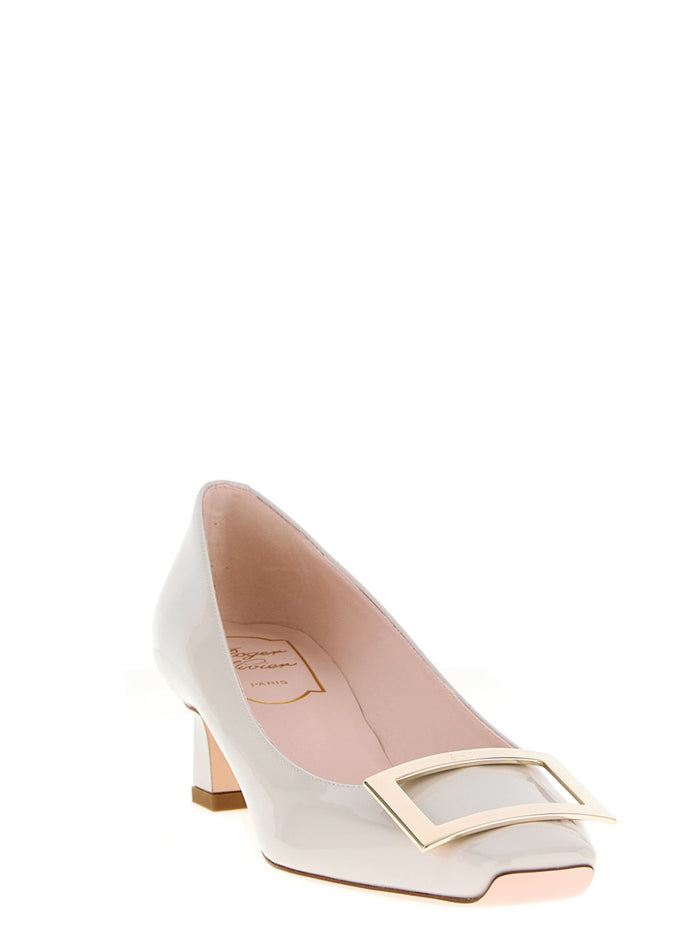 Roger Vivier 100% calfskin leather (Bos Taurus) pump in white — view 2