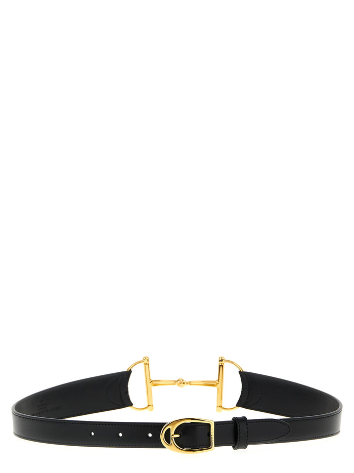 Gucci 100% calfskin leather belt in black — view 2