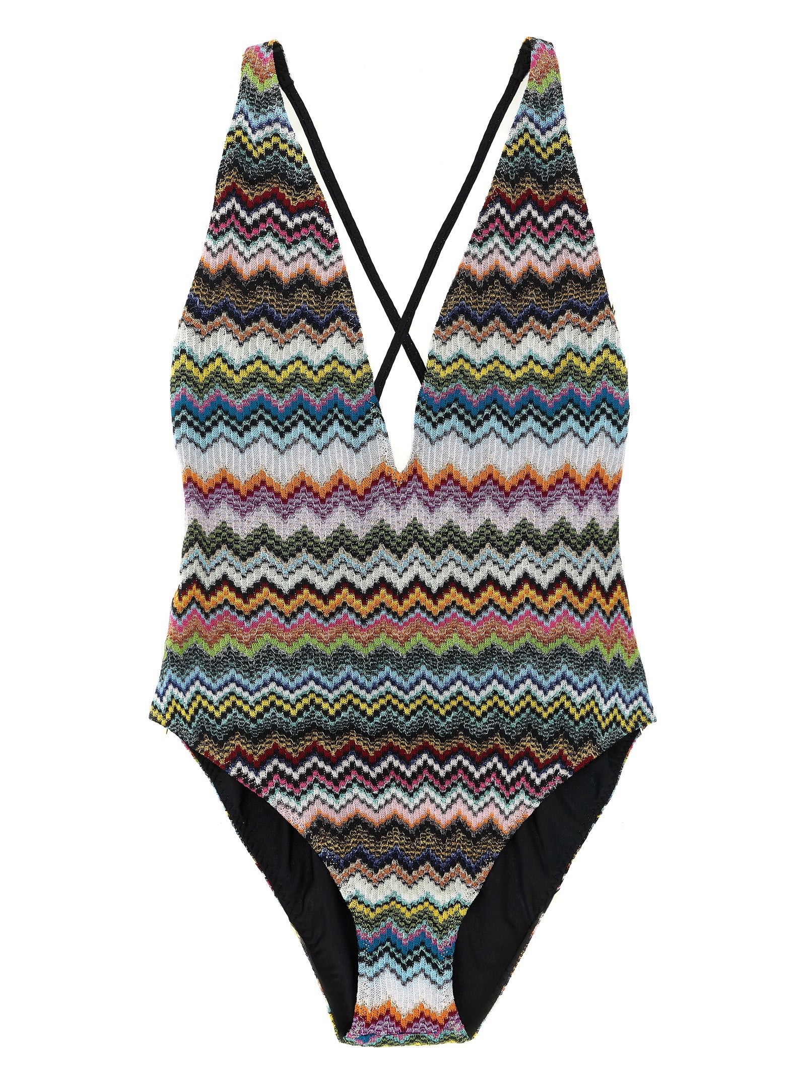 Missoni 83% Viscose one-piece swimsuit in multicolor