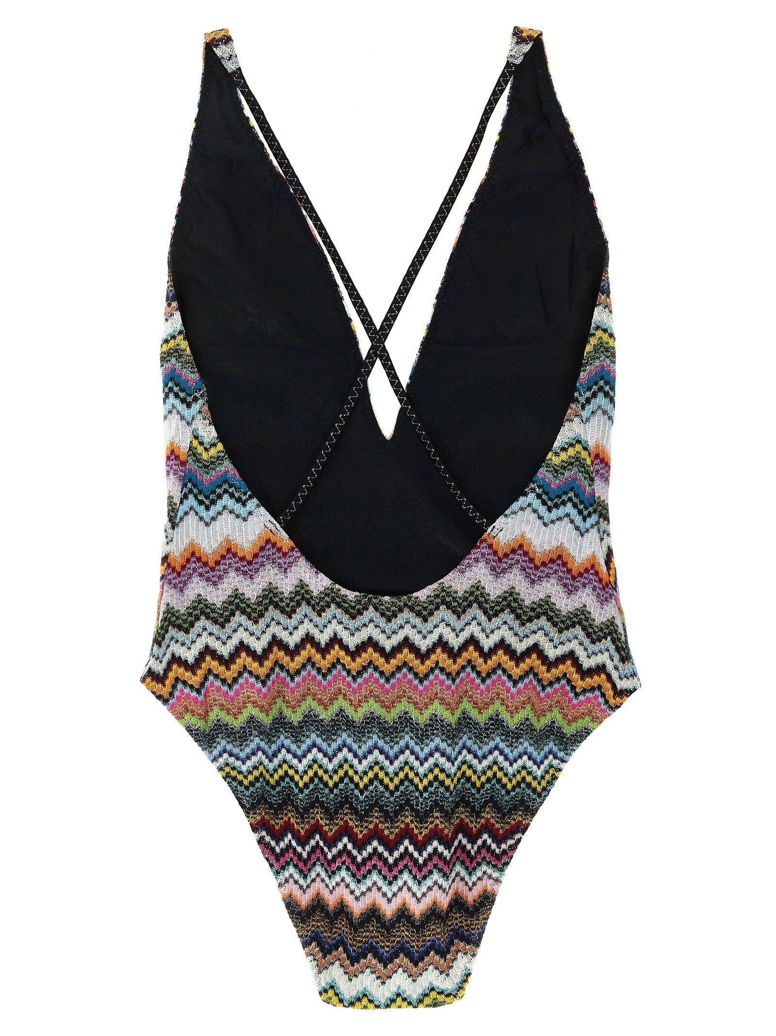Missoni 83% Viscose one-piece swimsuit in multicolor — view 2