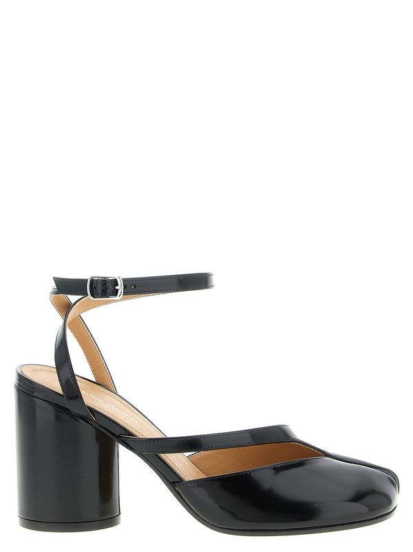 Maison Margiela 100% calfskin leather pump in black