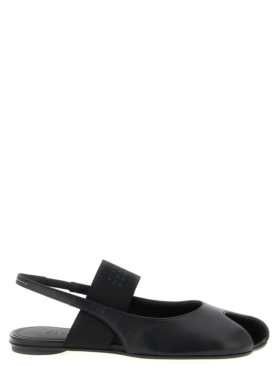 MM6 Maison Margiela 100% lamb leather sandal in black