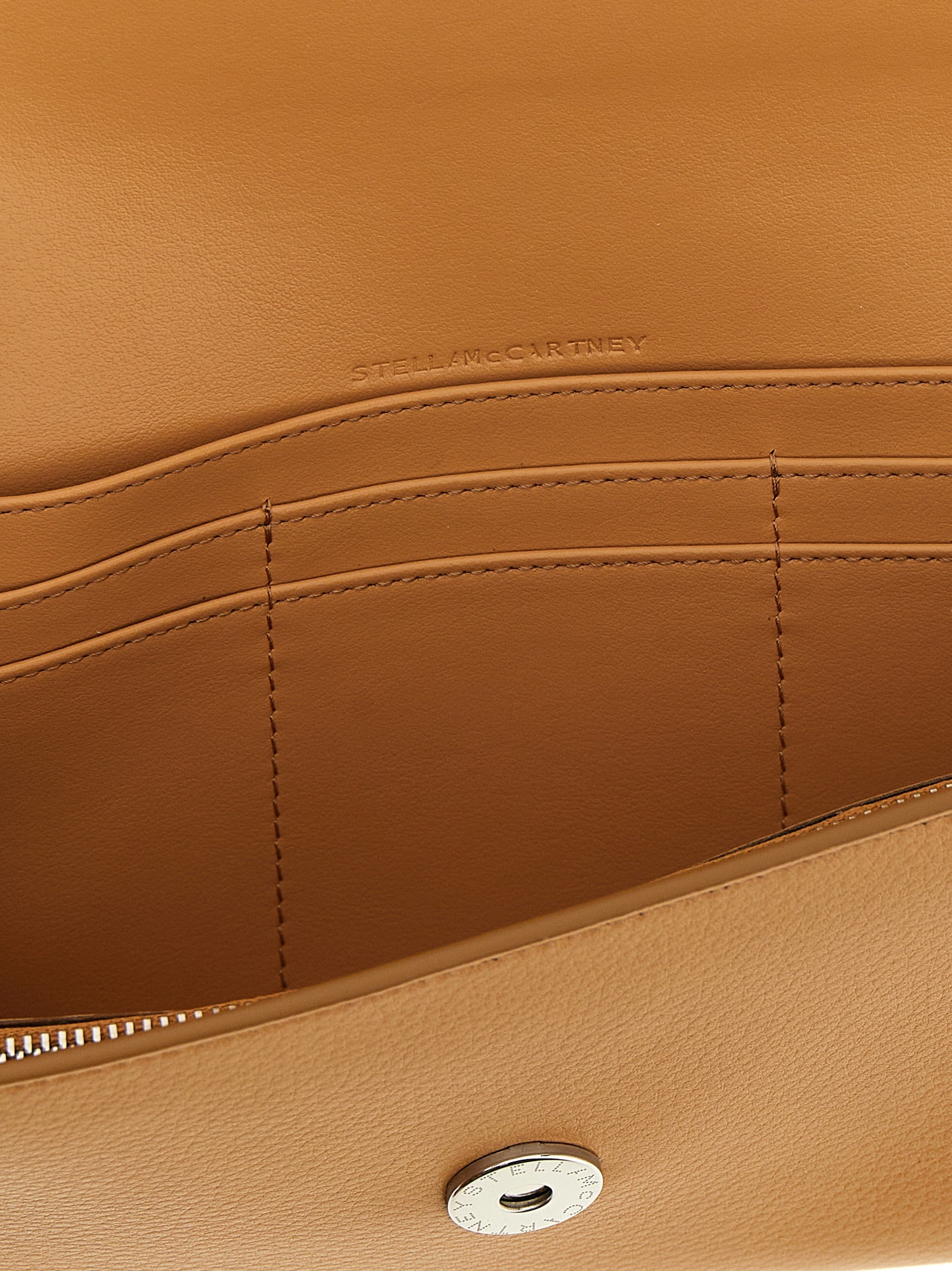 Stella McCartney 100% Polyamide wallet in beige — view 4