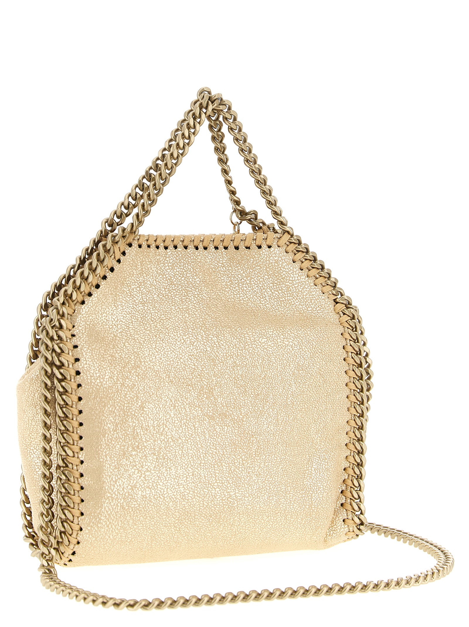 Gold Polyester Handbag Bag