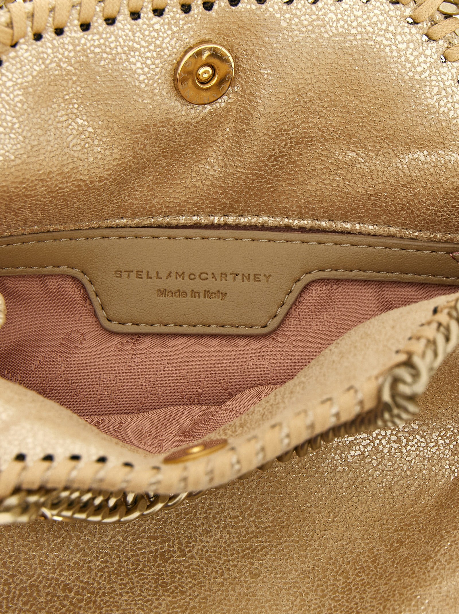 Gold Polyester Handbag Bag