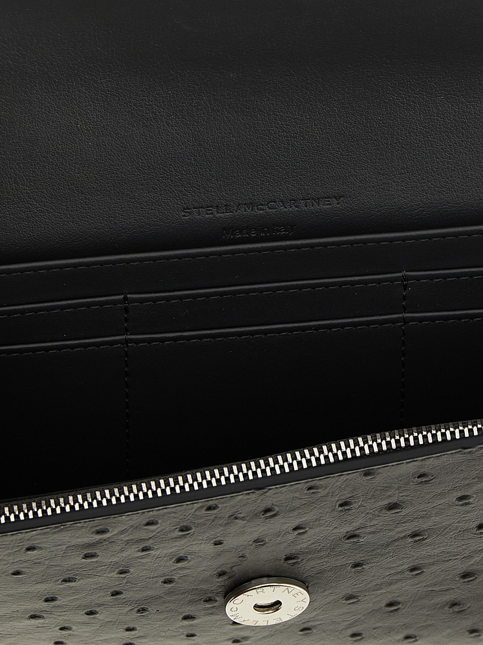 Stella McCartney 100% Polyamide wallet in black — view 4
