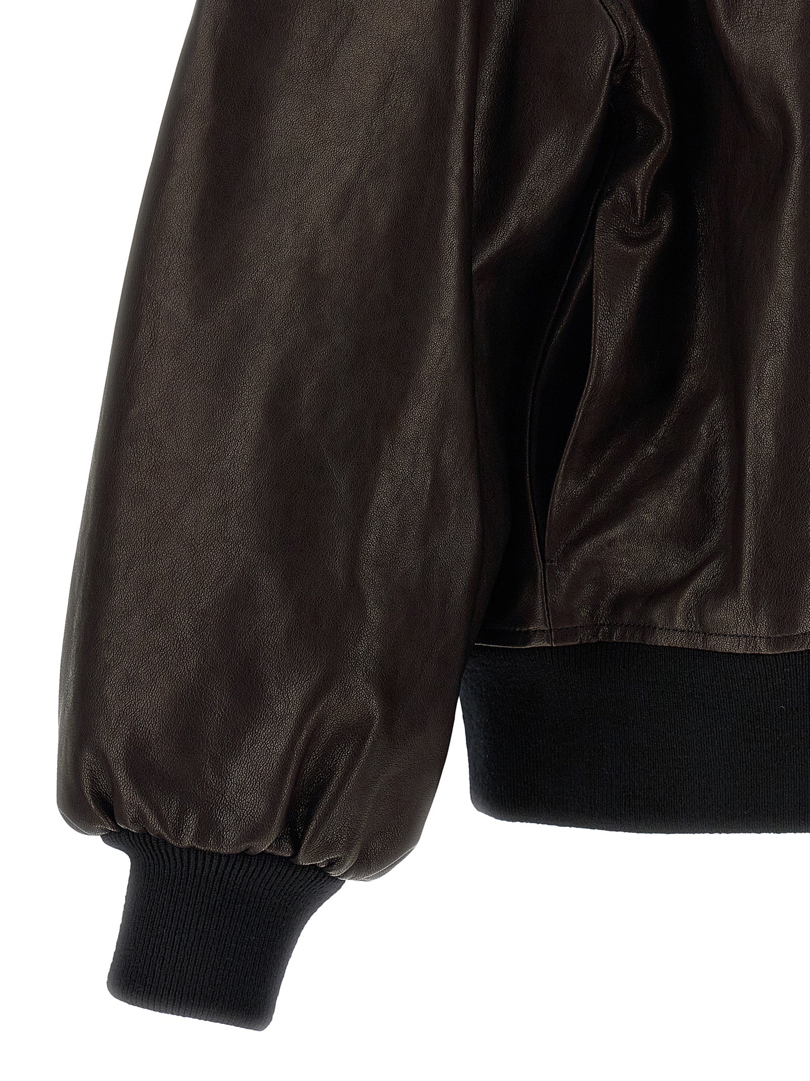 Khaite 100% Lamb Leather jacket in brown — view 4