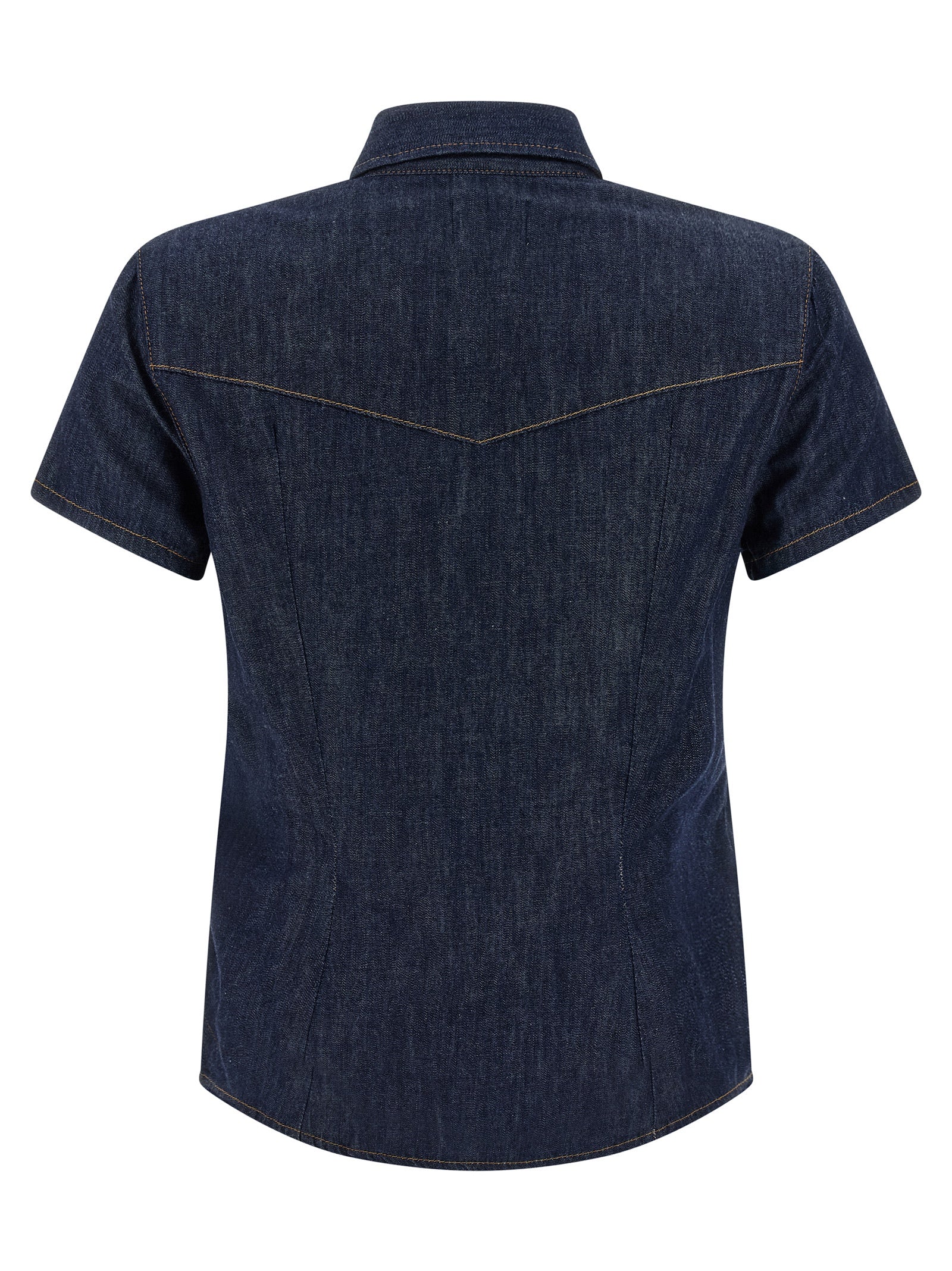 Khaite 100% Cotton shirt in navy — view 2