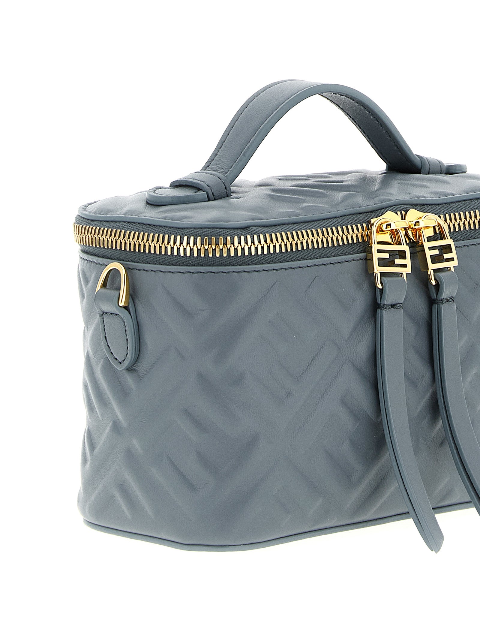 Blue Lamb Leather Handbag Bag