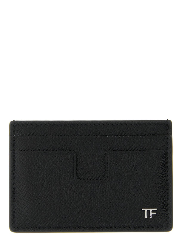 Tom Ford 100% Calfskin Leather card case in black