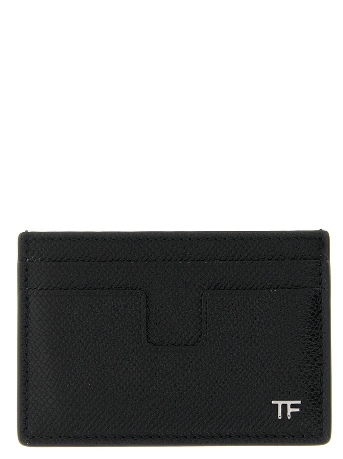 Tom Ford 100% Calfskin Leather card case in black