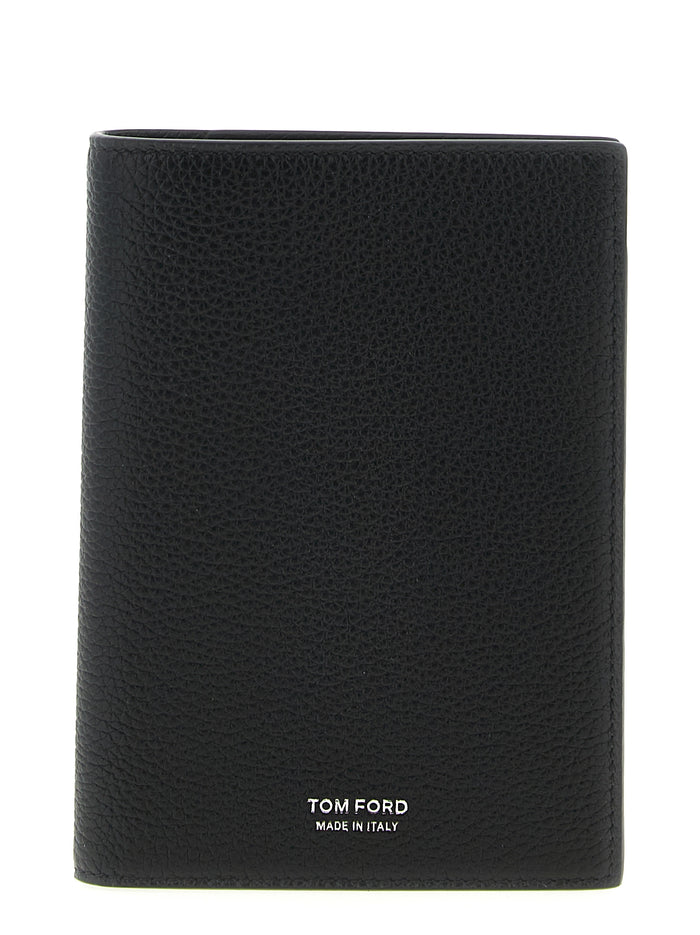 Tom Ford 100% calfskin leather wallet in black