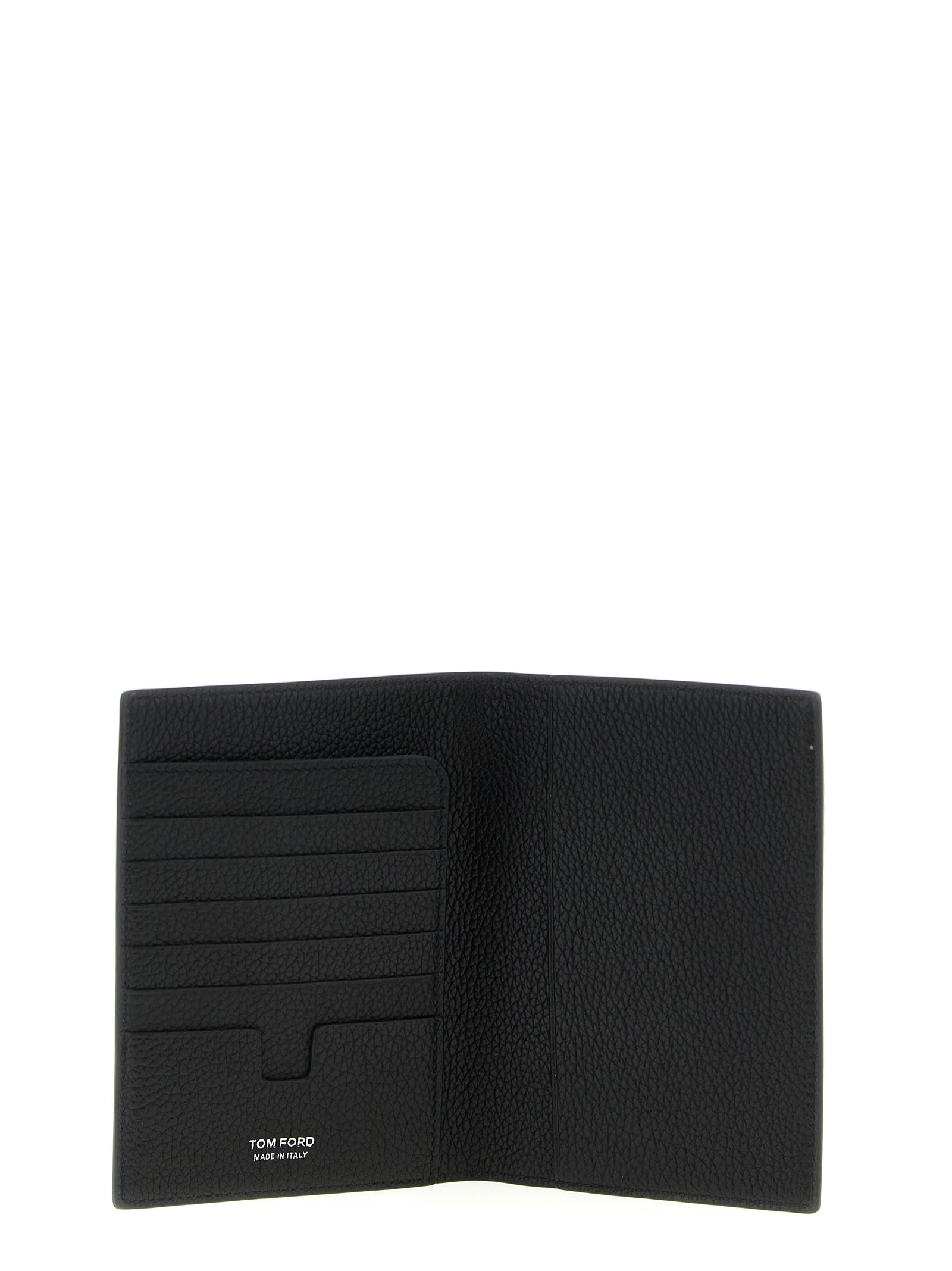 Tom Ford 100% calfskin leather wallet in black — view 3