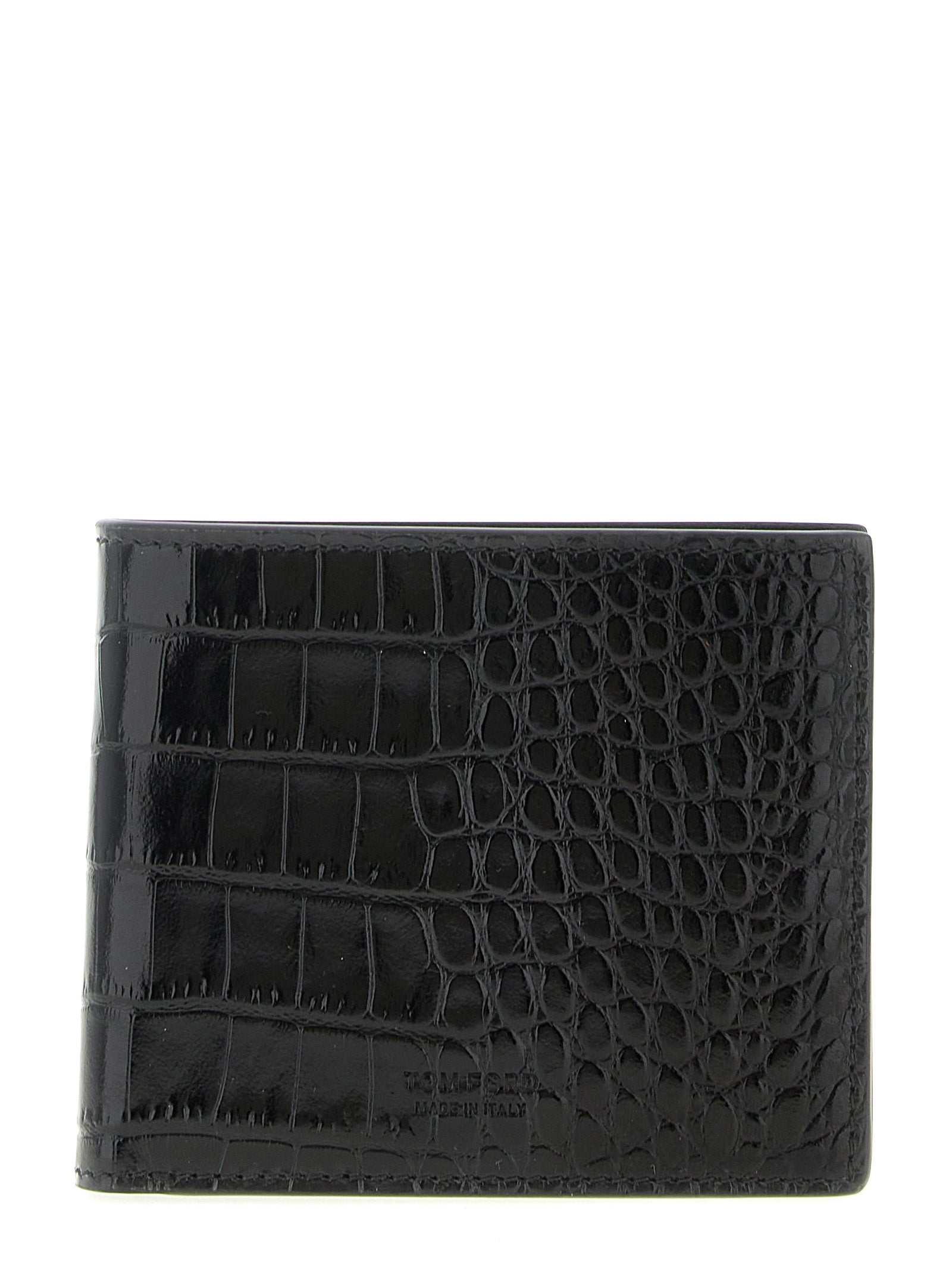 Tom Ford 100% calfskin leather (Bos Taurus) wallet in black