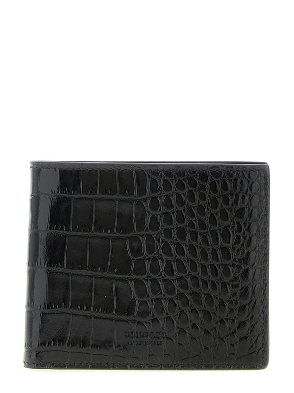Tom Ford 100% calfskin leather (Bos Taurus) wallet in black