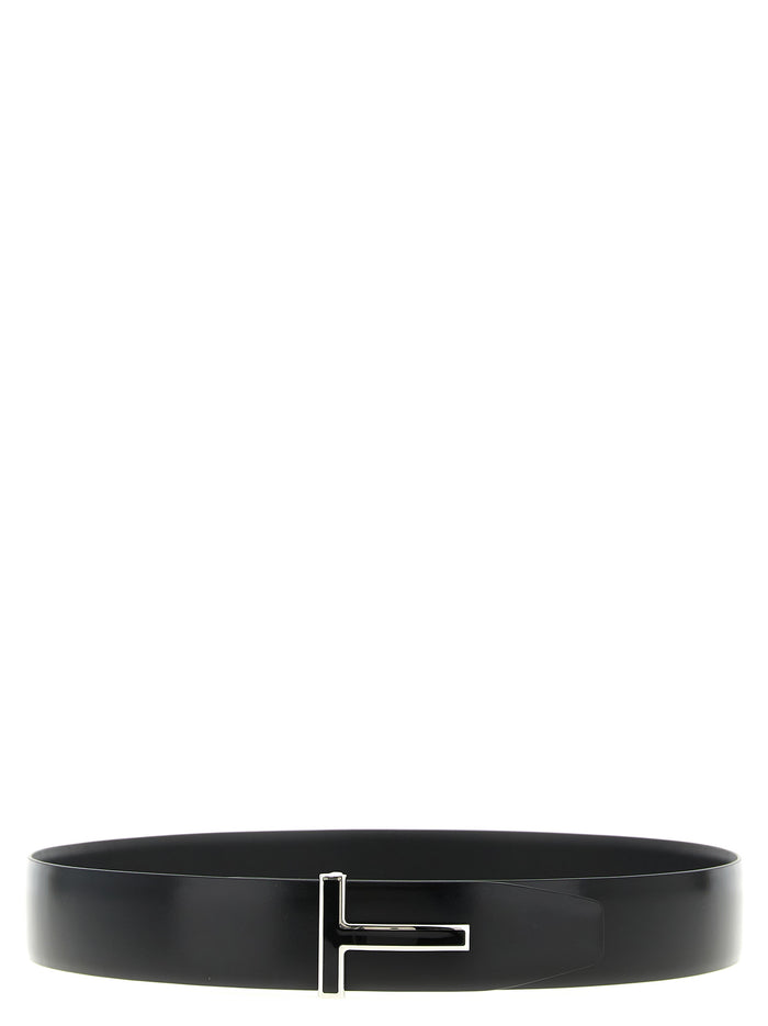 Tom Ford 100% Calfskin Leather belt in black