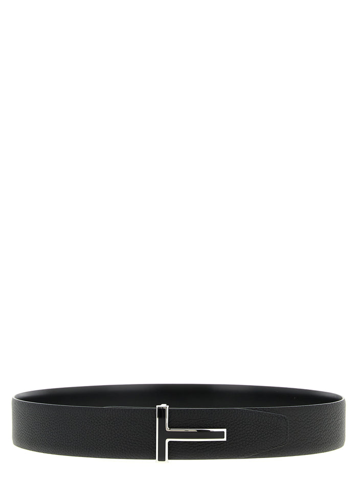 Tom Ford 100% Calfskin Leather belt in black