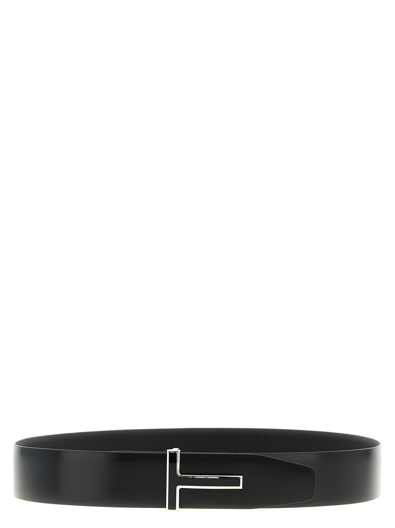 Tom Ford 100% Calfskin Leather belt in black — view 2