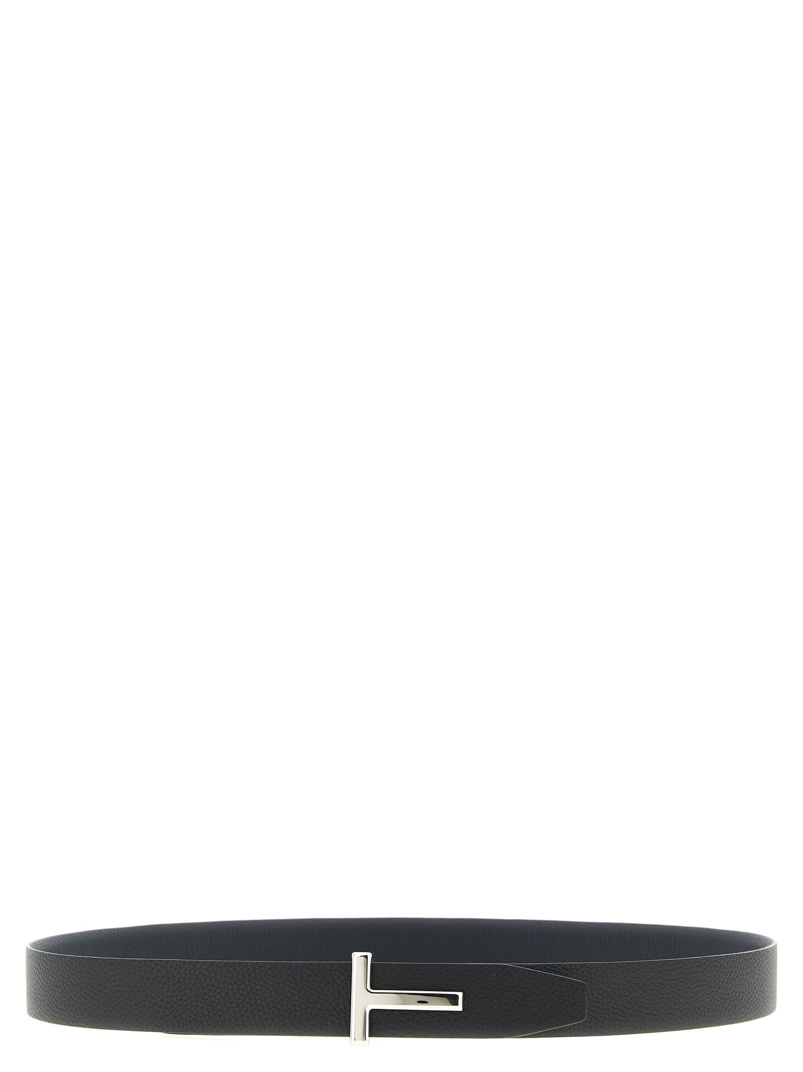 Tom Ford 100% calfskin leather belt in black — view 2