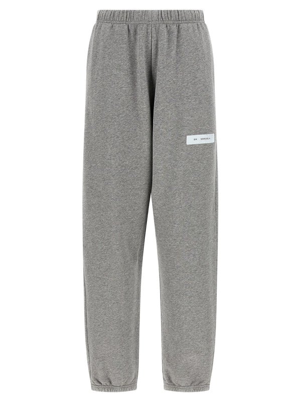 MM6 Maison Margiela 100% cotton joggers in gray