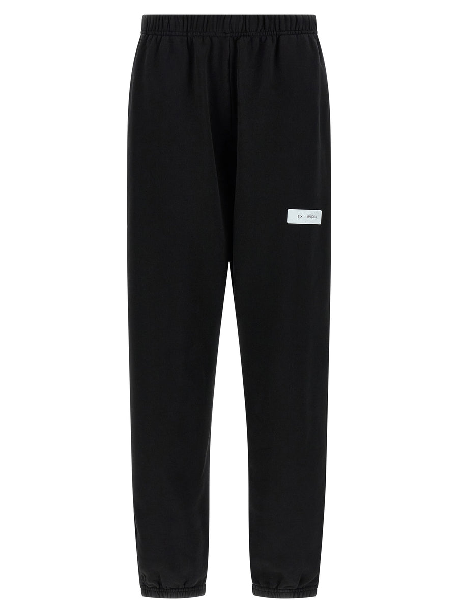 MM6 Maison Margiela 100% cotton joggers in black