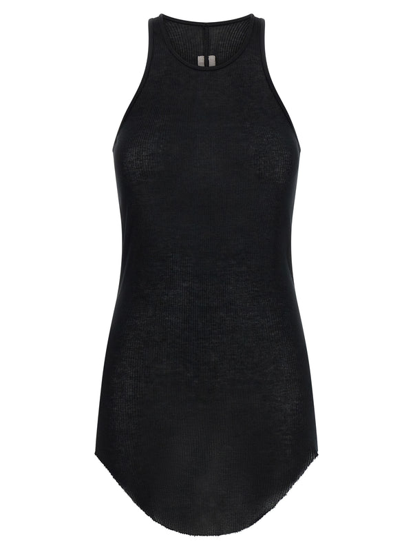 Rick Owens 88% Viscose tank top in black